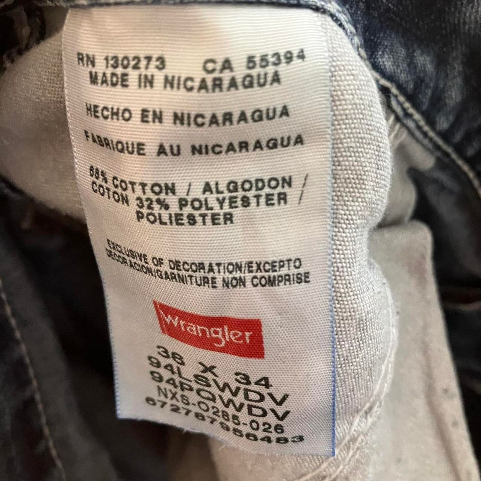 Vintage × Wrangler Vintage Y2K Blue Denim Carpenter Workwear Jeans Size US 38 / EU 54 - 5 Thumbnail
