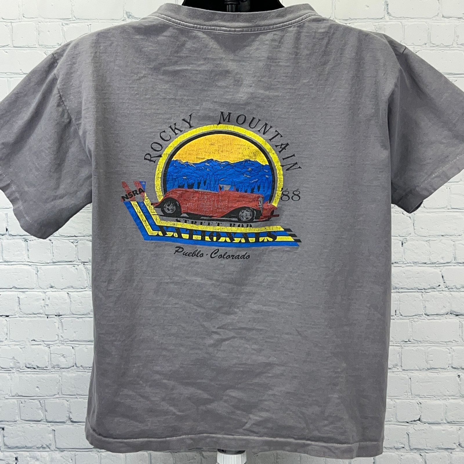 Vintage Vintage Rocky Mountain Street Rod Nationals T Shirt Gray L Size US L / EU 52-54 / 3 - 3 Thumbnail