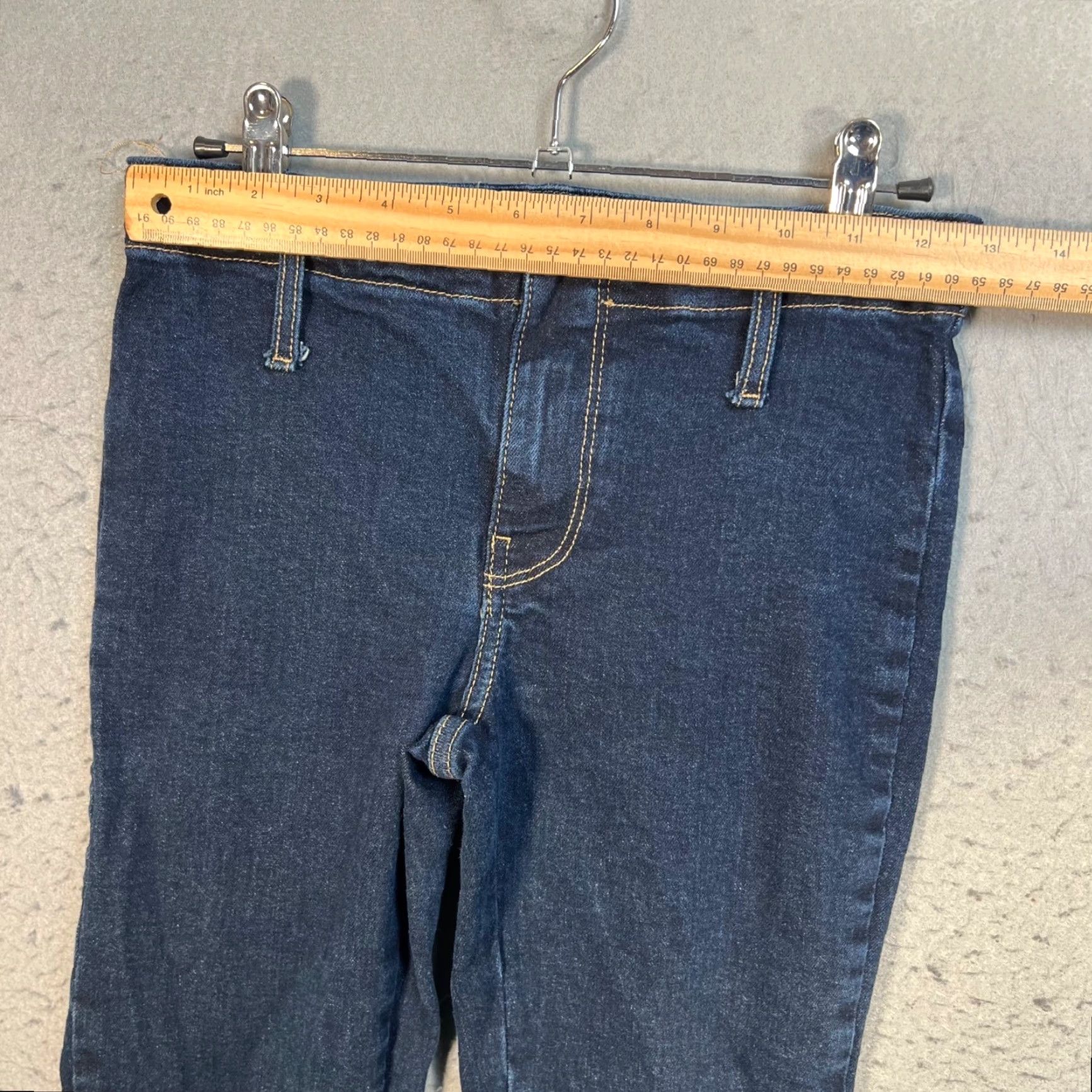 Mango Mango Jeans Flared Denim Womens 2 / 34 Dark Wash Cotton Blend 5-Pocket Inseam 28 in Blue Womens Jeans Size 42" / US 20 - 5 Thumbnail