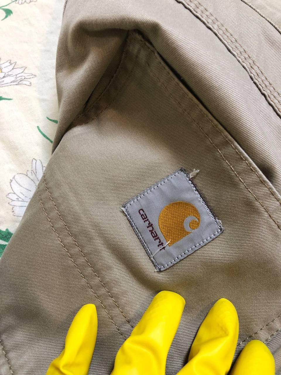 Carhartt Carhartt Double Knee Khaki Carpenter Cargo Pants Size US 33 - 17 Thumbnail