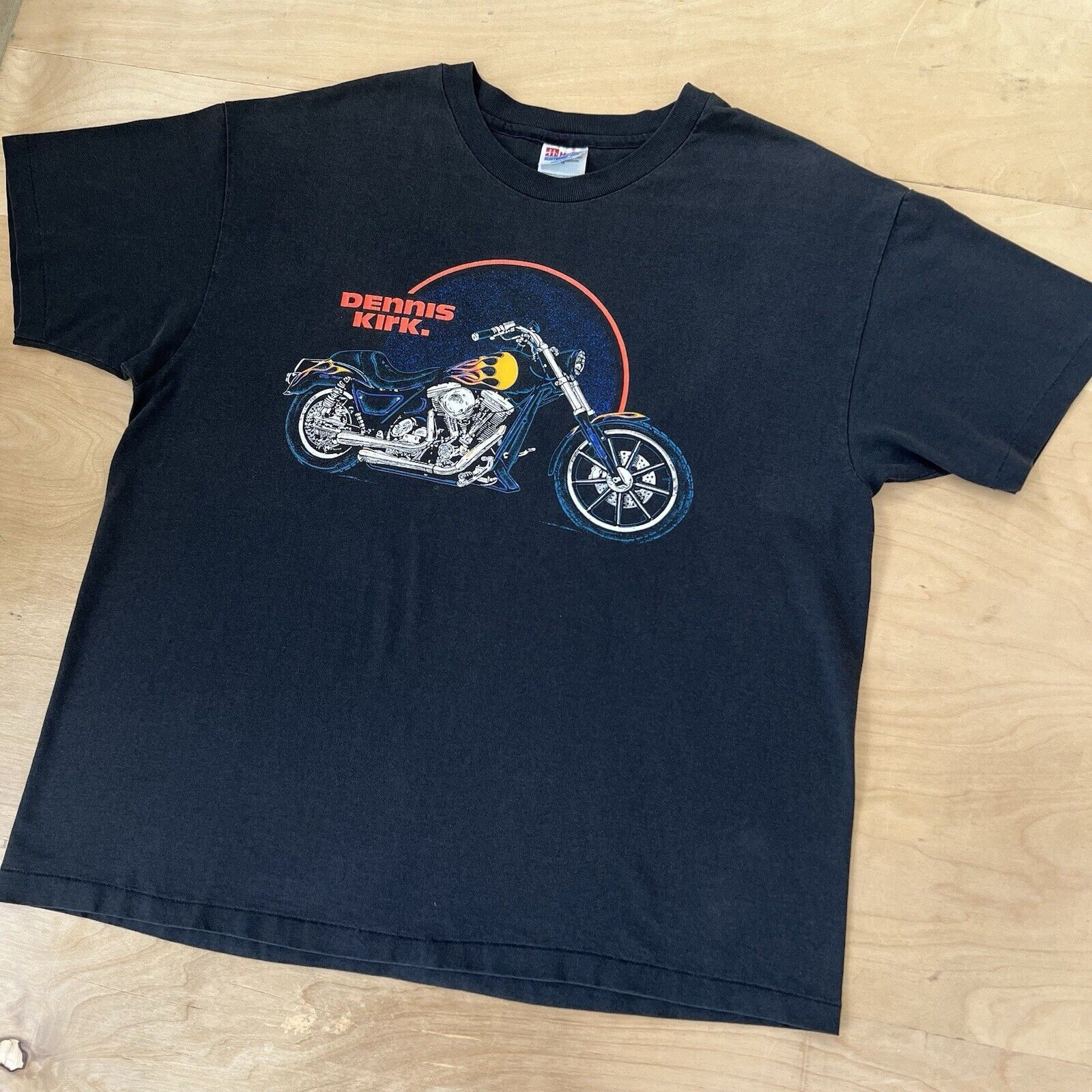 Vintage Vintage Dennis Kirk Motorcycles Shirt Black 90s Biker Punk Size US XL / EU 56 / 4 - 7 Thumbnail