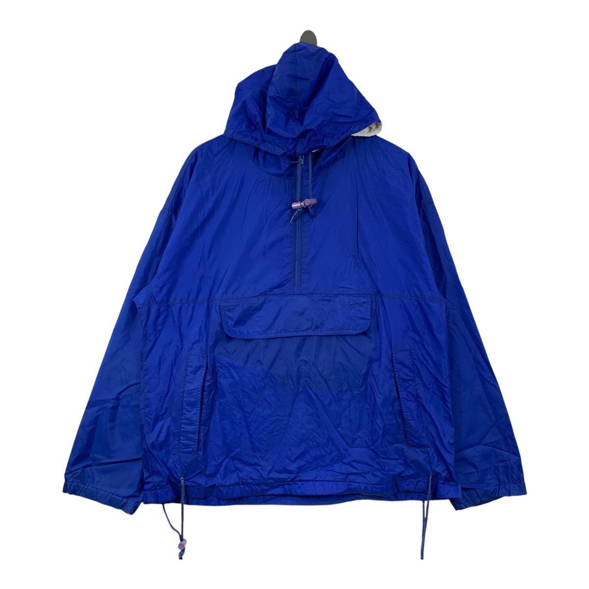 Lands' End LANDS' END Anorak Design Blue Hooded Bomber Jacket Size US L / EU 52-54 / 3 - 1 Thumbnail