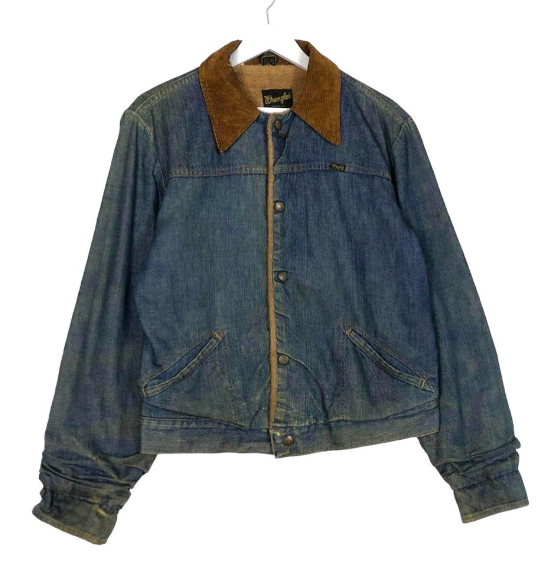 Vintage × Wrangler 💥60s WRANGLER USA DENIM SHERPA WORKER JACKET Size US M / EU 48-50 / 2 - 2 Thumbnail