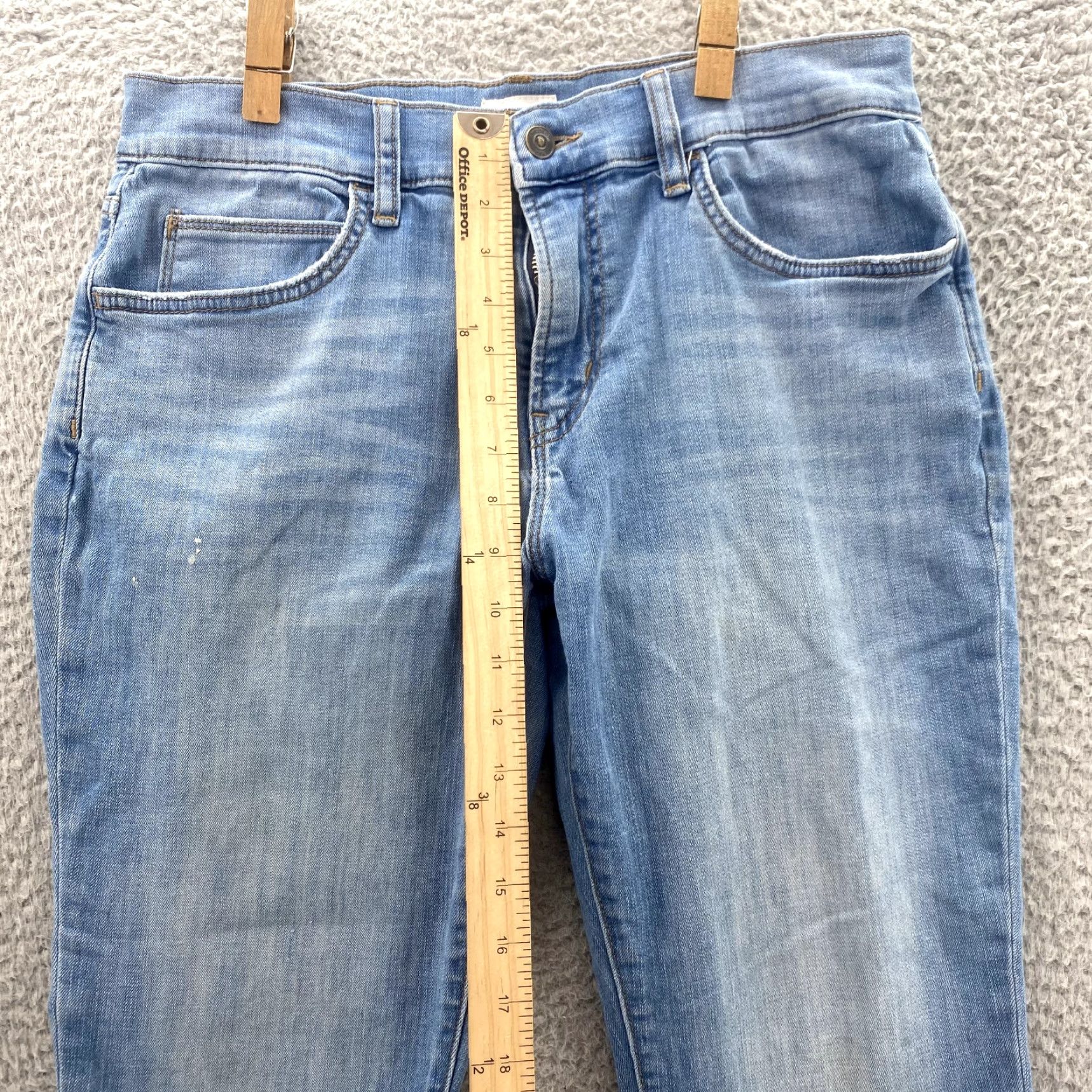 Hudson Hudson Ace Skinny Jeans Men's 30x30 Light Wash Stretch Denim Pants Slim Casual Jeans Size US 30 / EU 46 - 6 Thumbnail