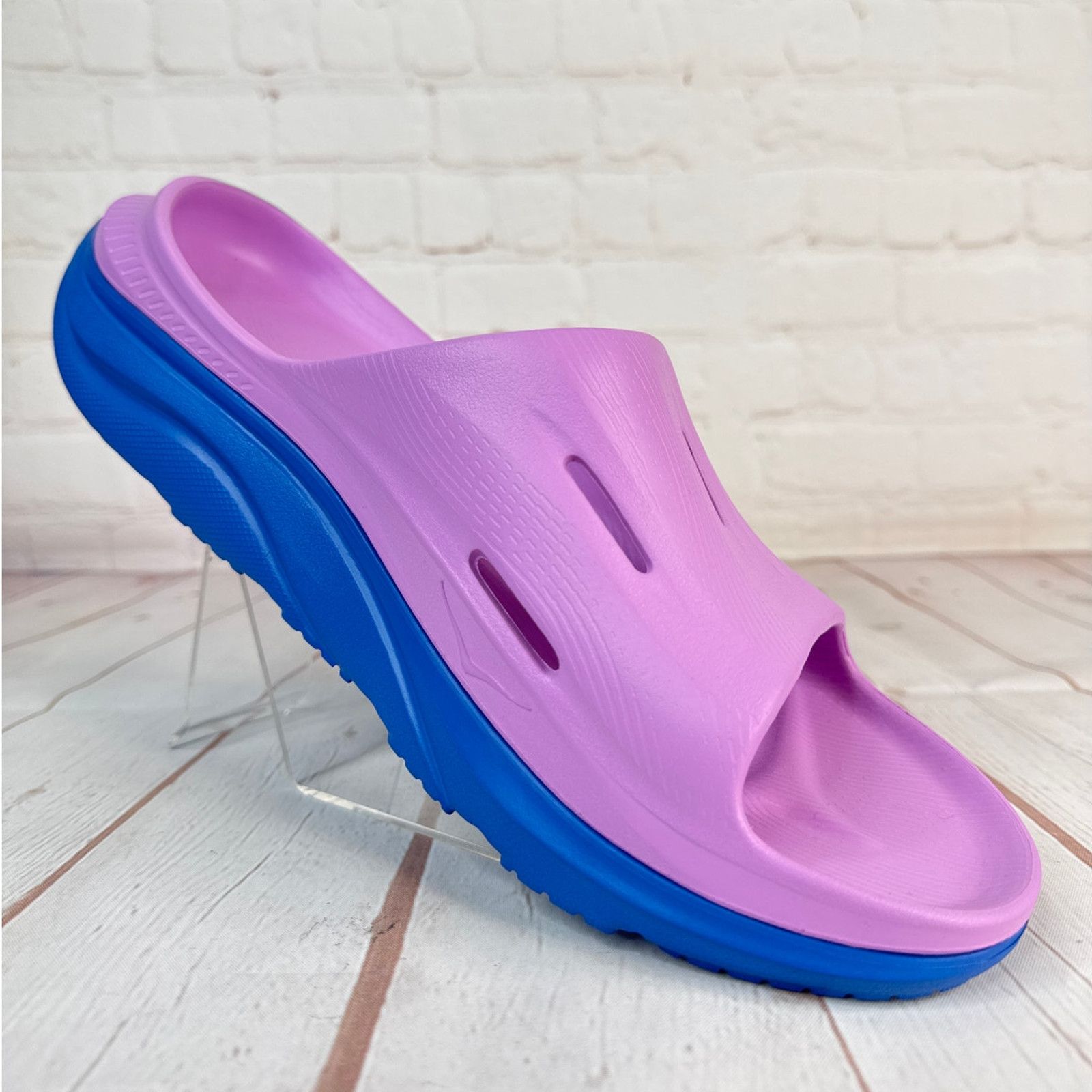 Hoka Hoka Ora Recovery Slide 3 Cyclamen/Coastal Sky Sandals Sz 11 Size US 11 / EU 44 - 2 Thumbnail