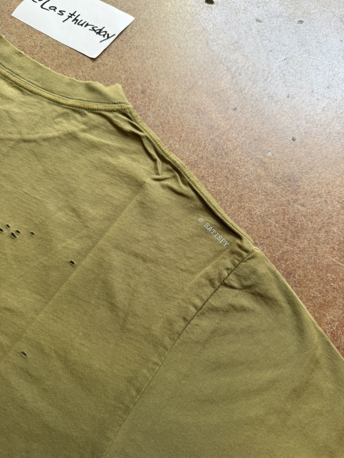 Satisfy Satisfy Running Equipment MothTech Tee Olive Green Medium Size US M / EU 48-50 / 2 - 9 Thumbnail