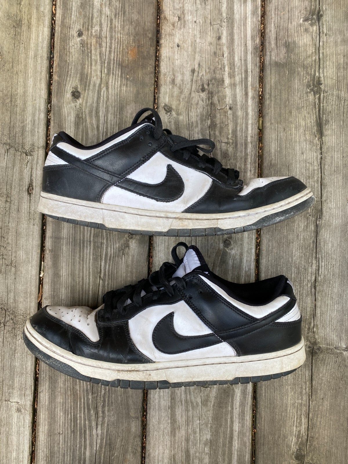 Nike Nike Dunk Low Men's Size 13 Retro White & Black Panda DD139 Size US 13 / EU 46 - 3 Thumbnail