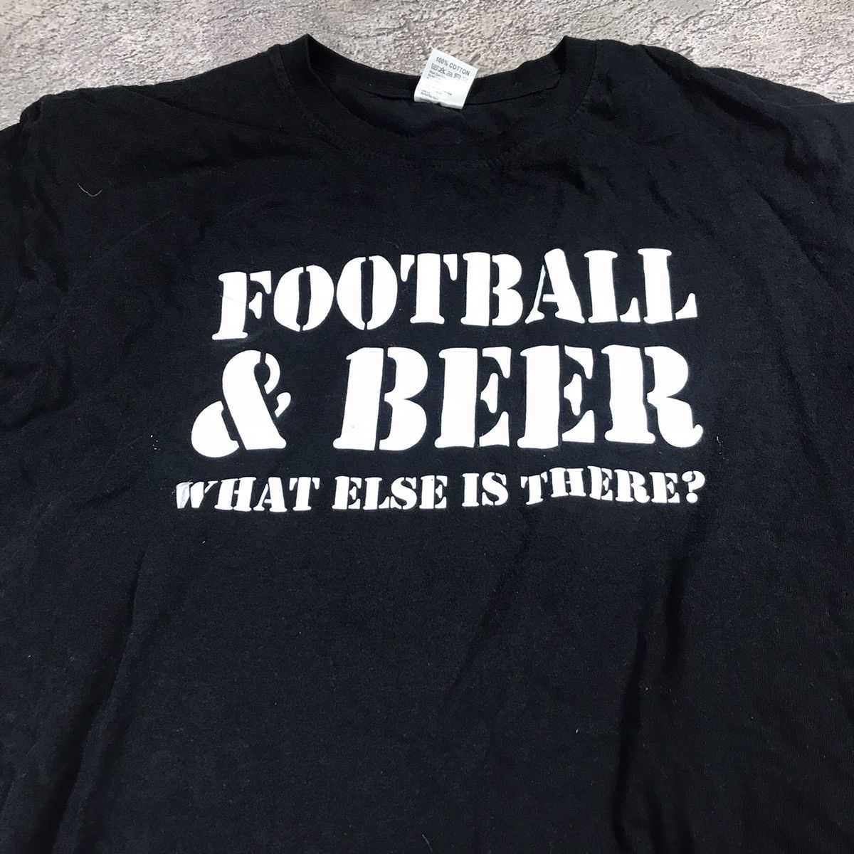 Vintage Vintage Y2K Graphic Tee Football Beer Slogan Streetwear XL Size US XL / EU 56 / 4 - 2 Thumbnail