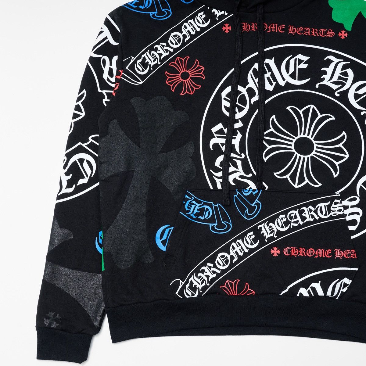 Chrome Hearts CHROME HEARTS STENCIL HOODIE BLACK Size US S / EU 44-46 / 1 - 3 Thumbnail