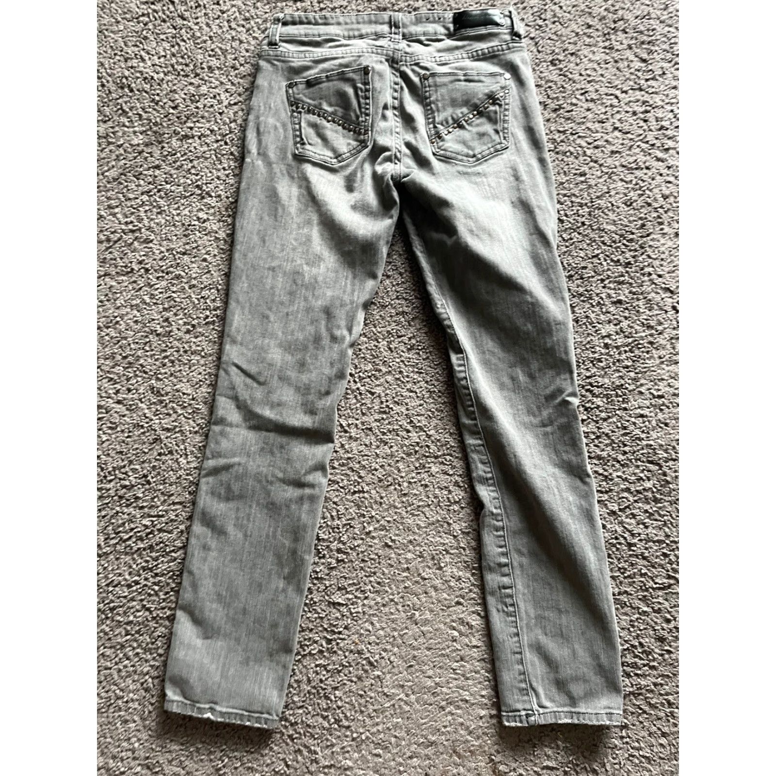 Kenneth Cole VINTAGE Kenneth Cole New York Women's Jeans Skinny Leg Regular Low Rise Gray Wash Stretch 26 Size Size 26" / US 2 / IT 38 - 4 Thumbnail