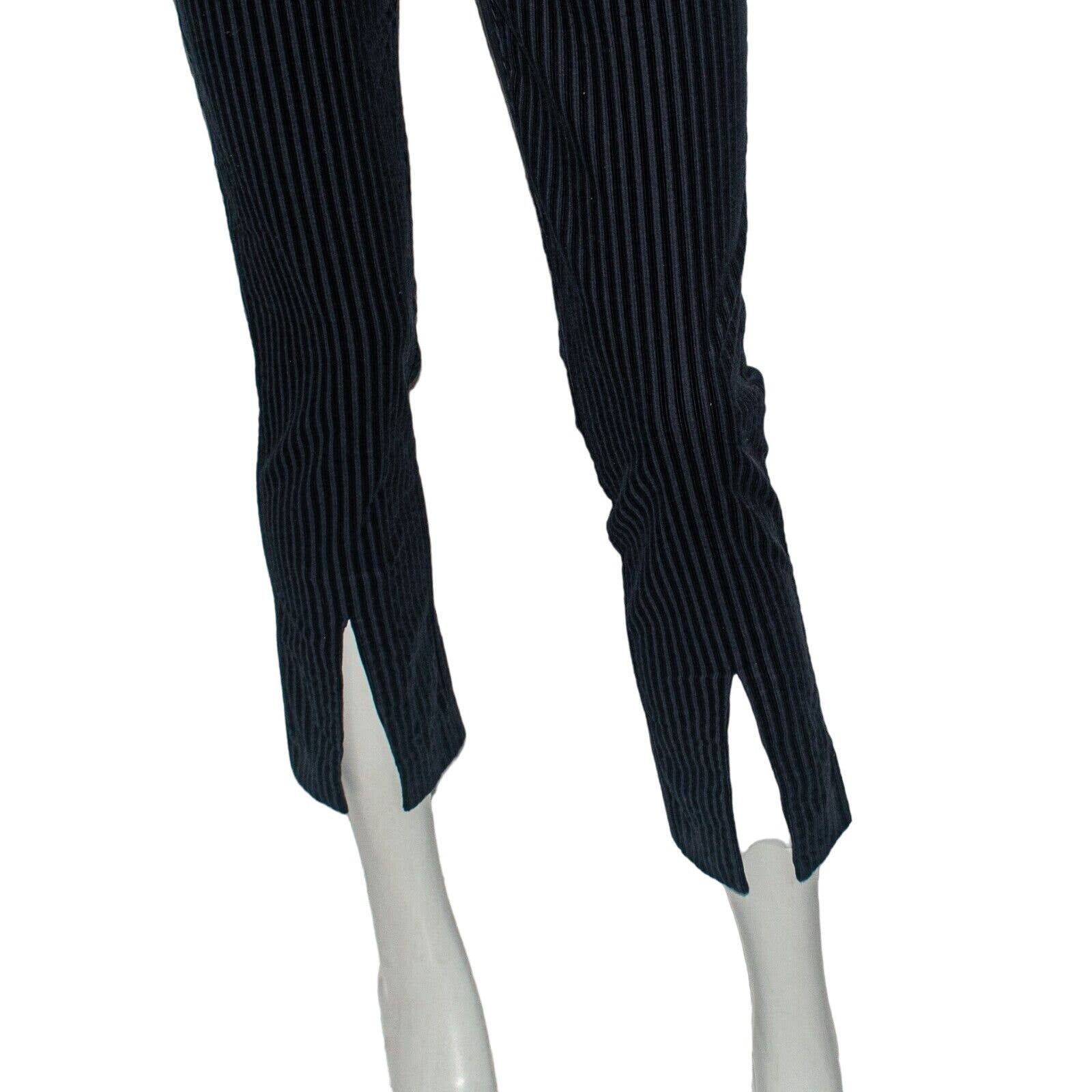 Frame FRAME denim Fine Variegated Slit Pants Fall Navy Cotton Size 26" / US 2 / IT 38 - 9 Thumbnail