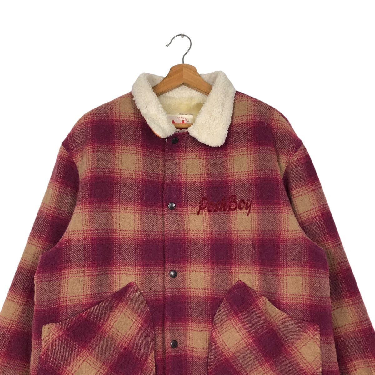 Hysteric Glamour 🔥VINTAGE CHORE WOOL WORKER JACKET POSHBOY BIG LOGO TARTAN Size US L / EU 52-54 / 3 - 5 Thumbnail