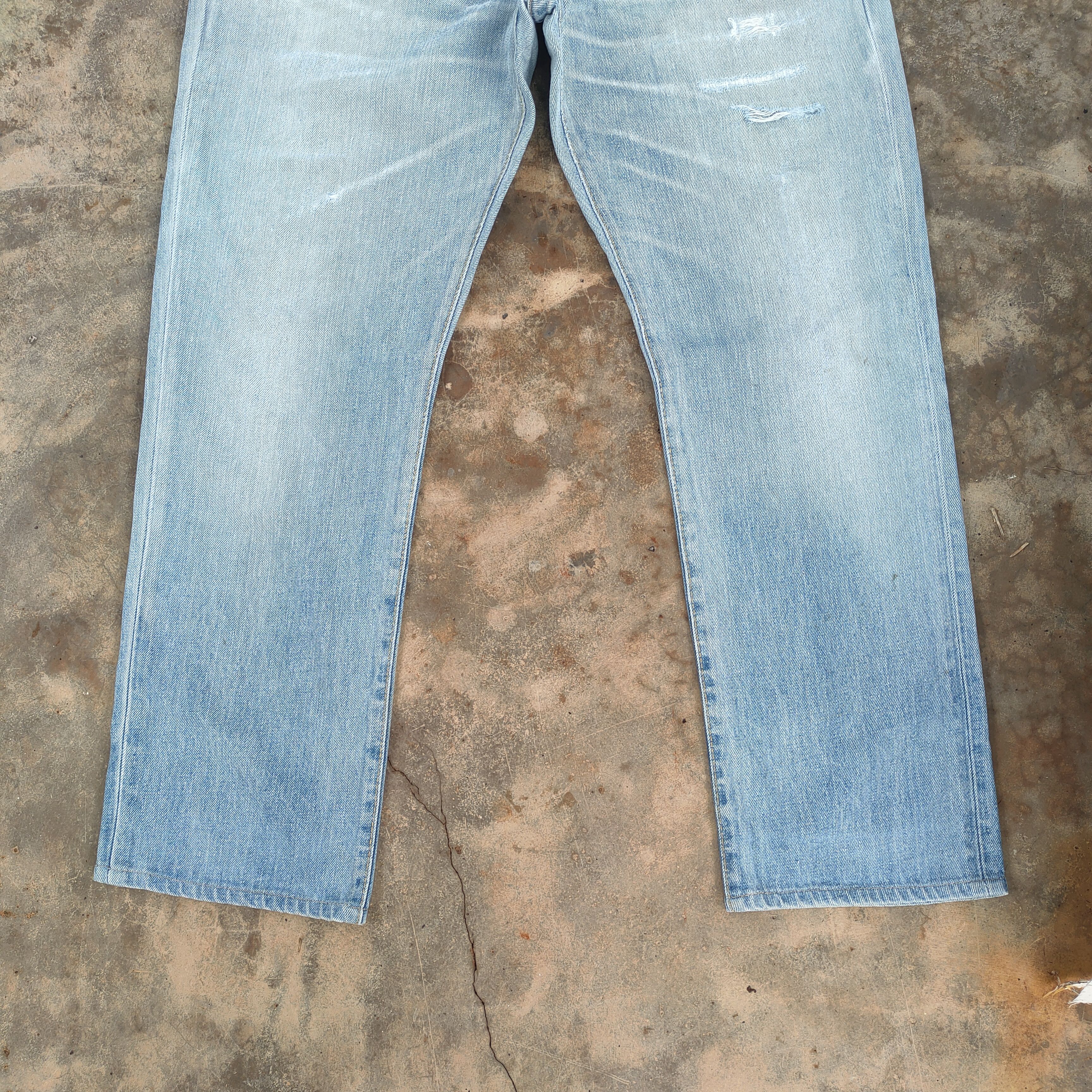 Edwin VTG EDWIN 90' BLUE TRIP FADED RIPPED JEANS DENIM PANTS Size US 36 / EU 52 - 5 Thumbnail