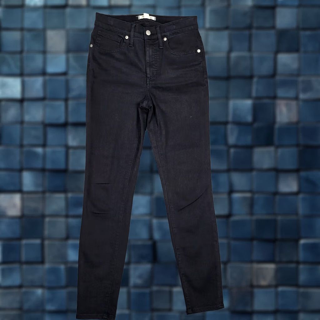Madewell Madewell Black 9" MID-RISE Skinny Women's Casual Jeans Size 27 Size 27" / US 4 / IT 40 - 1 Thumbnail
