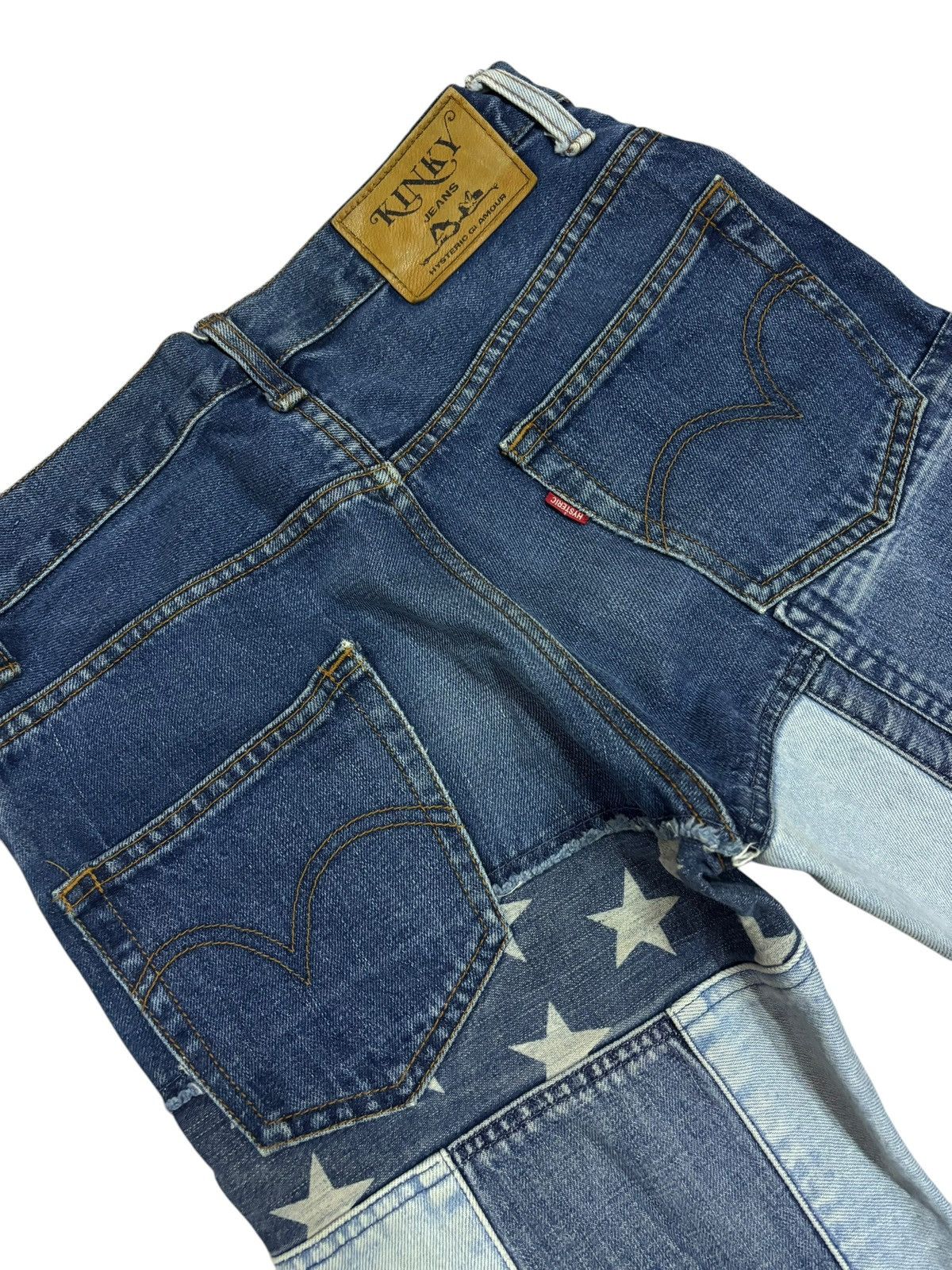Beauty Beast Kinky Hysteric Glamour Flared Bootcut Patchwork Jeans Size US 28 / EU 44 - 9 Thumbnail