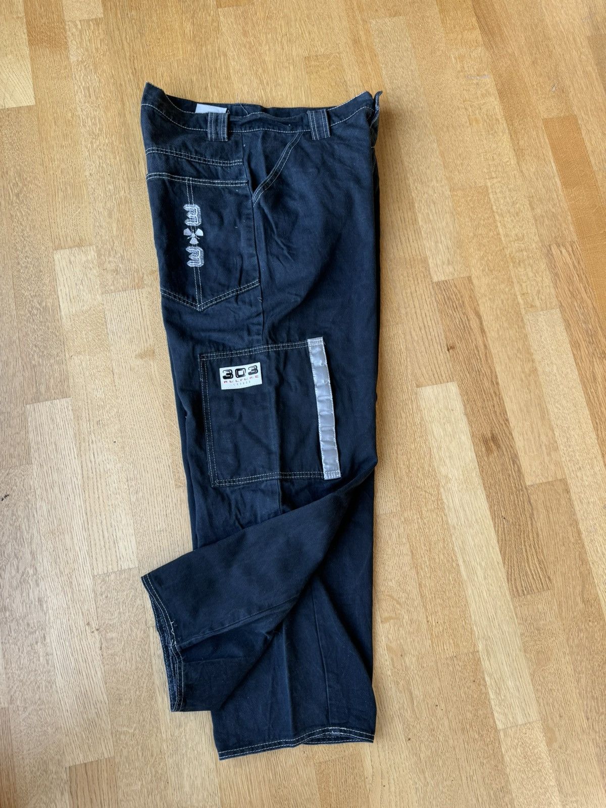 W&LT 90’s LONDON MADE 303 Culture Barrel Cut Pants Size US 32 / EU 48 - 7 Thumbnail