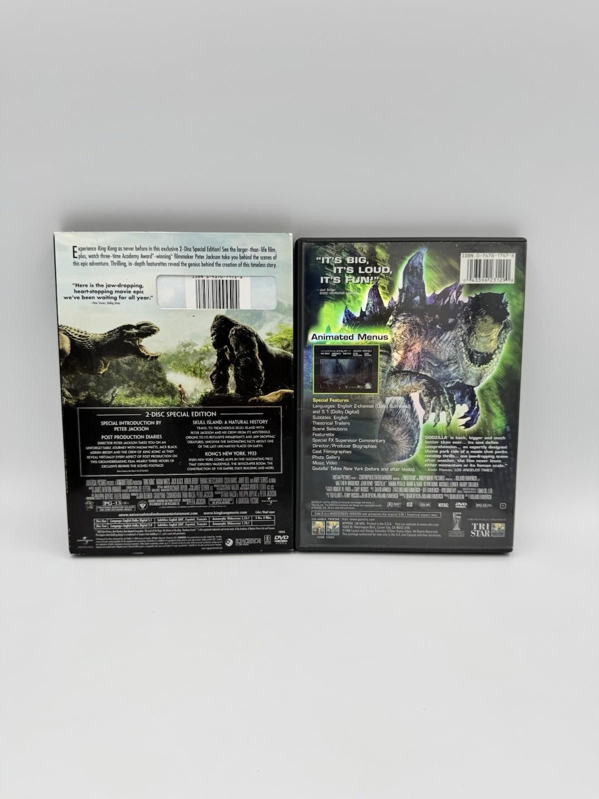 Designer King Kong and Godzilla Dvd Bundle Lot Disc Special Edition Size ONE SIZE - 2 Thumbnail