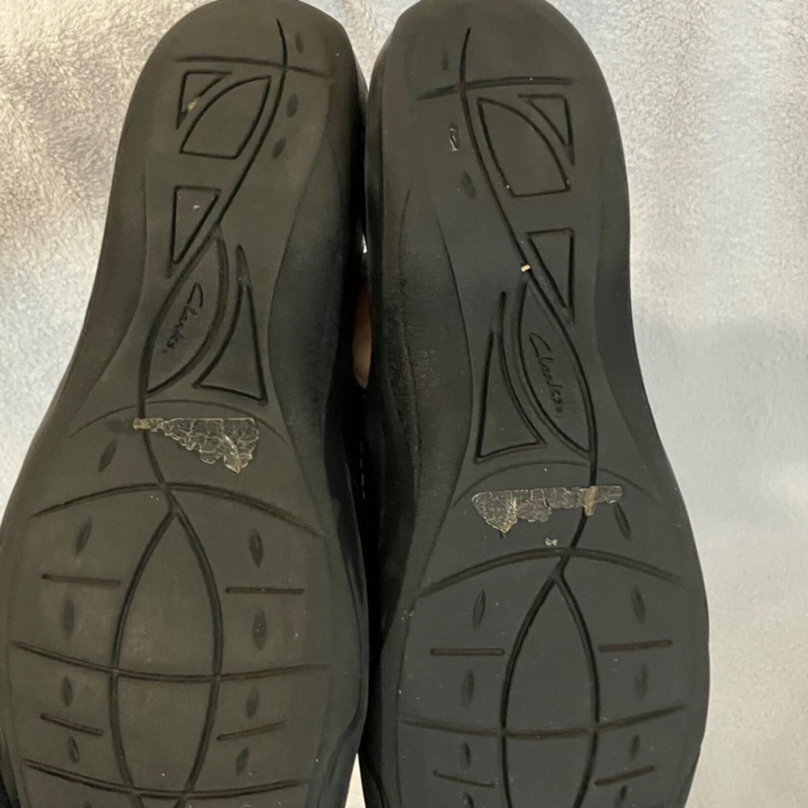 Clarks Clarks Artisan Black Leather Slip-On Shoes Size US 8 / IT 38 - 4 Thumbnail