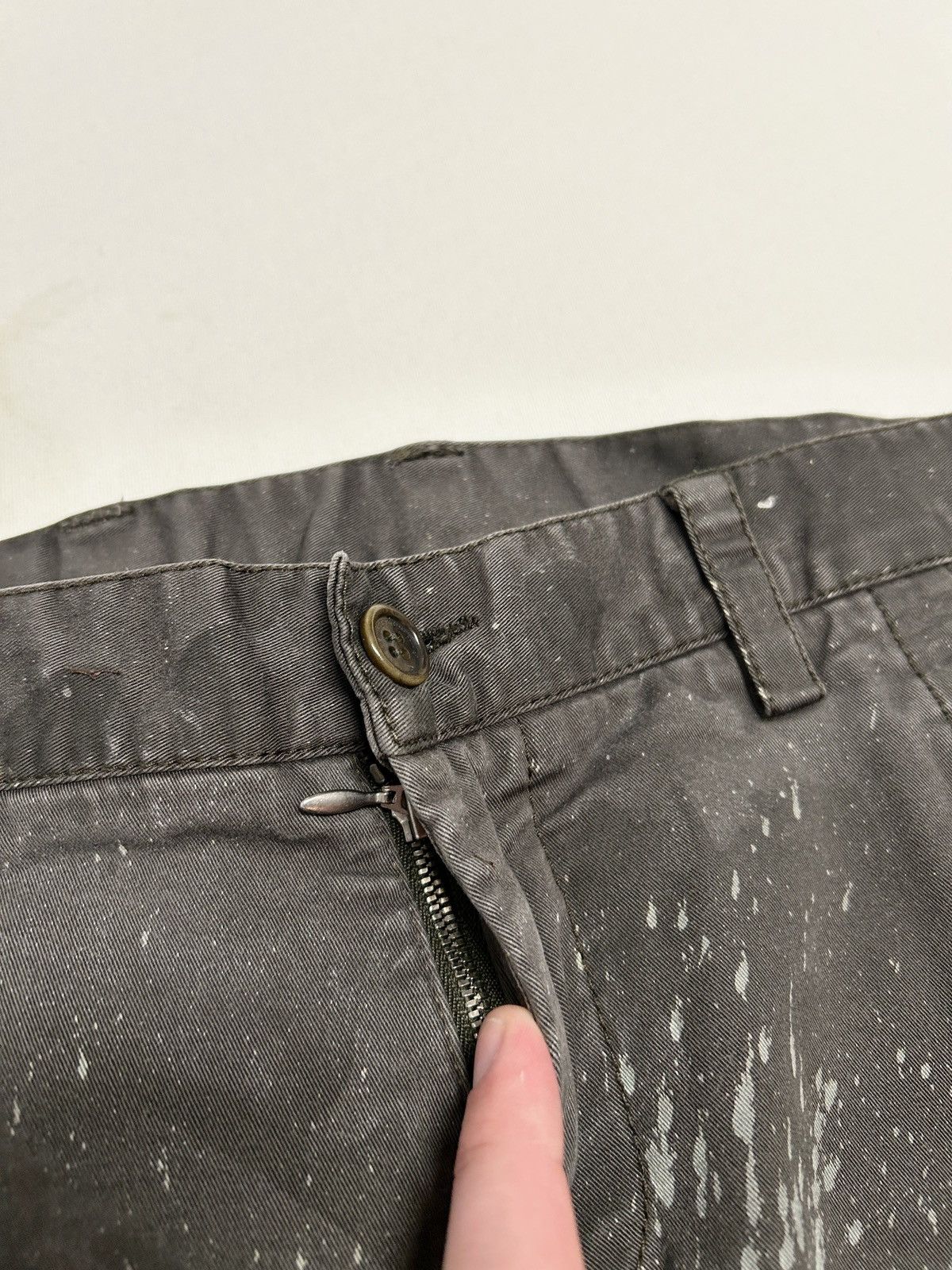 Dirk Bikkembergs FW2007 Bleached Splatter Cargo Pants Size US 31 - 10 Thumbnail