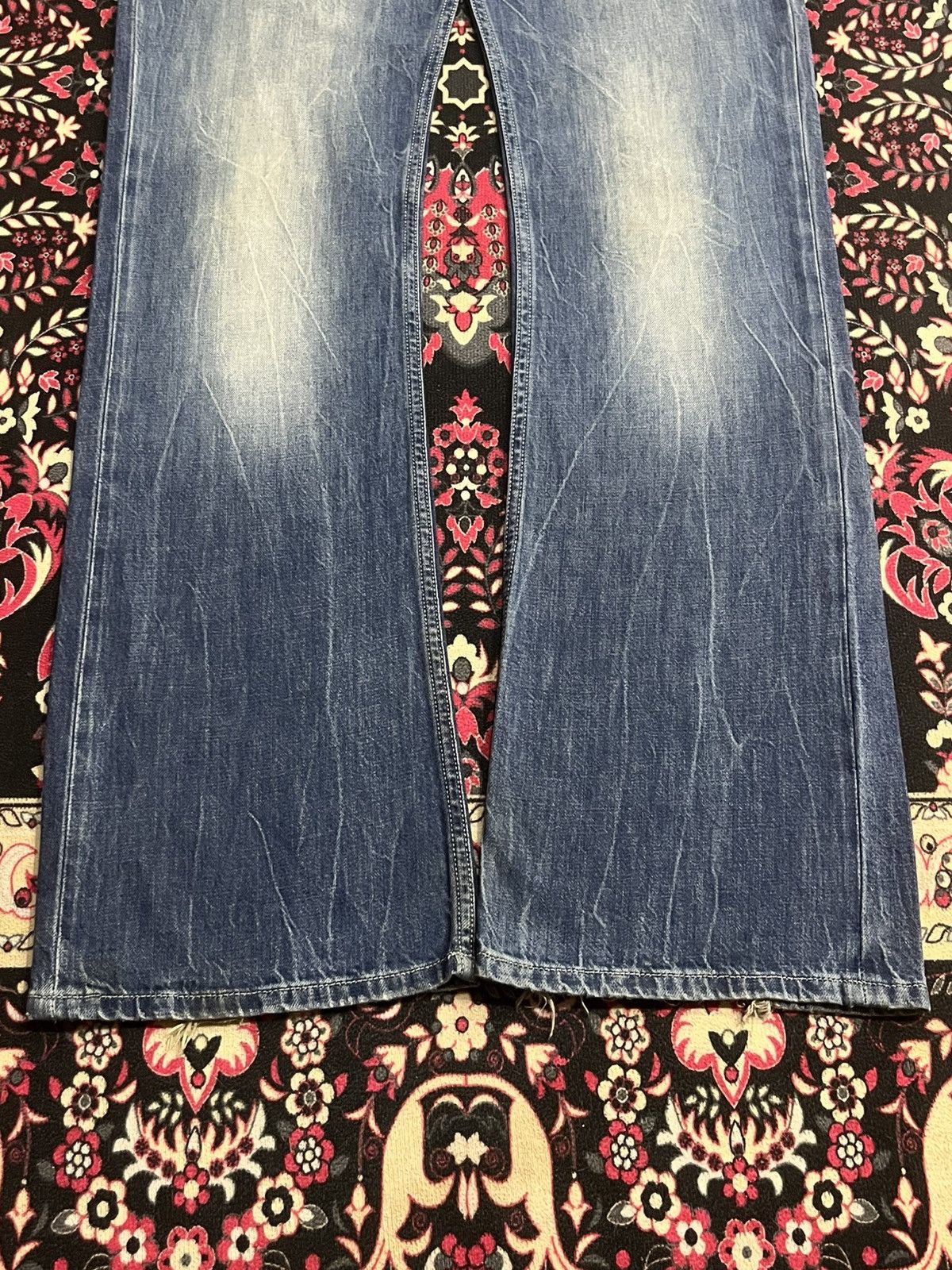 Diesel ⚡️Flare⚡️Vintage Diesel “Zatiny” Overflow Thunder Blue Jeans Size US 29 - 12 Thumbnail