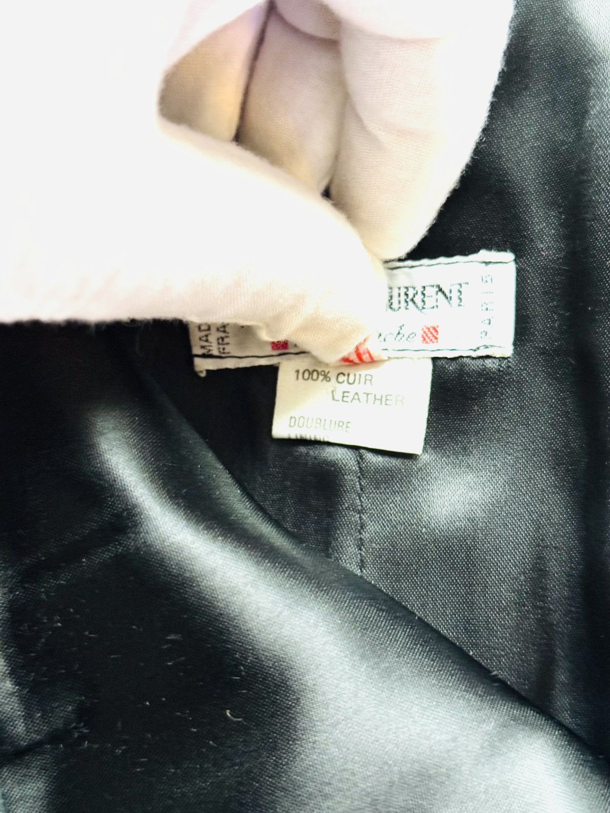 Yves Saint Laurent Vintage Yves Saint Laurent Rive Gauche Leather mini skirt Size 26" / US 2 / IT 38 - 6 Thumbnail