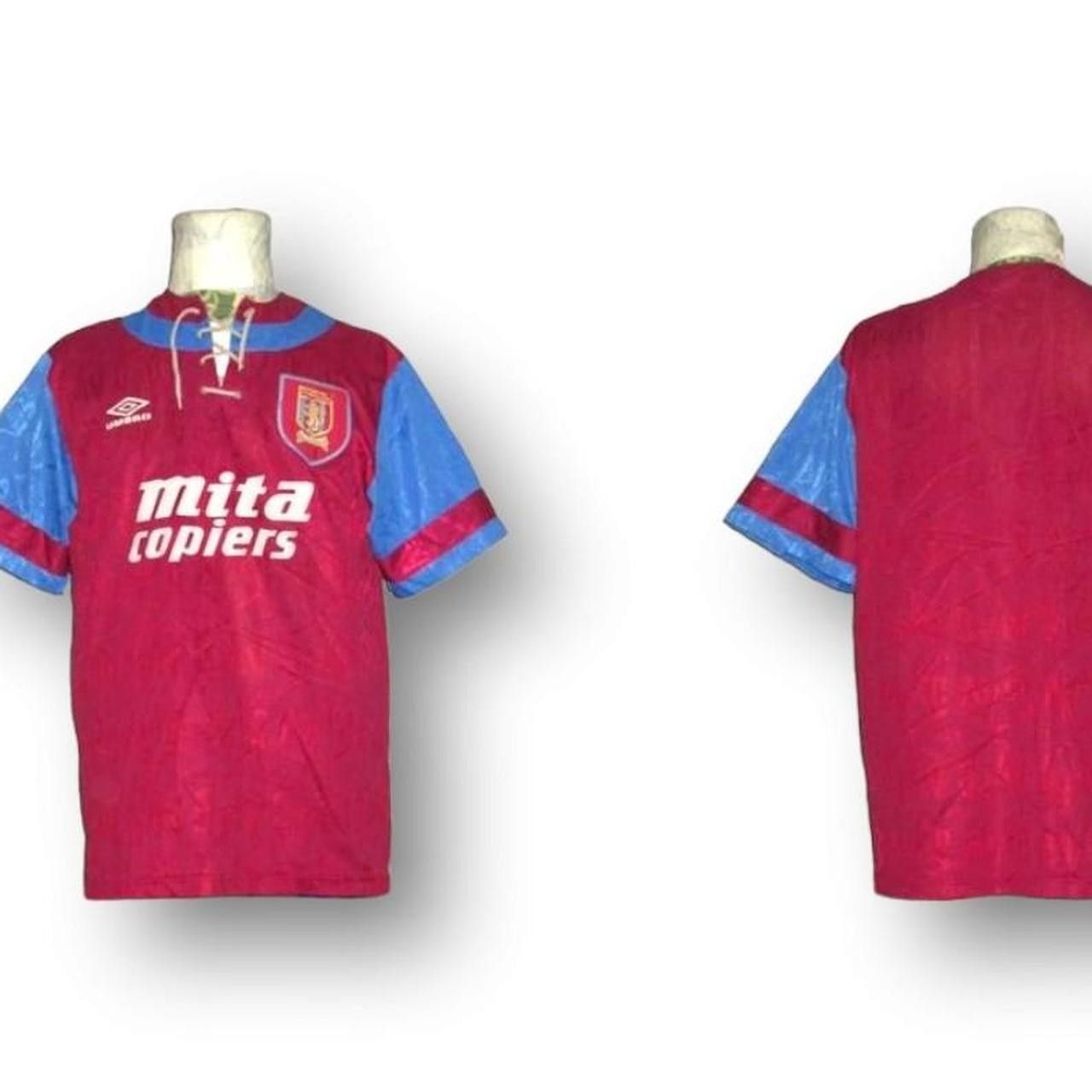 Umbro Aston Villa 1992 1993 Home shirt jersey Size US L / EU 52-54 / 3 - 2 Thumbnail