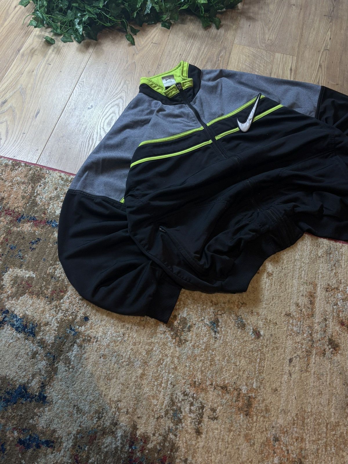 Nike 90s Nike Vintage Track Zip Jacket Double Logo Rare Y2K Size US L / EU 52-54 / 3 - 4 Thumbnail