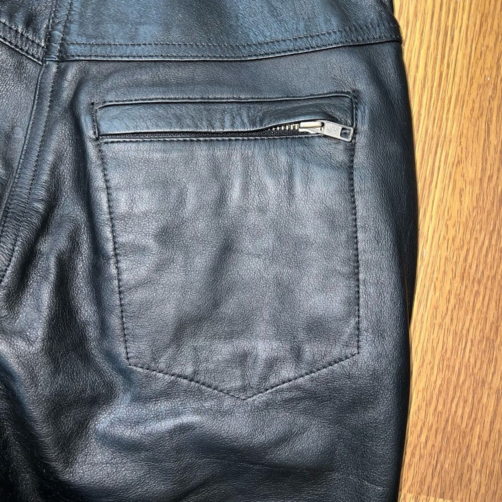 Other Super Cool Harley Davidson Studded Leather Motorcycle Pants! Size 30" / US 8 / IT 44 - 9 Thumbnail