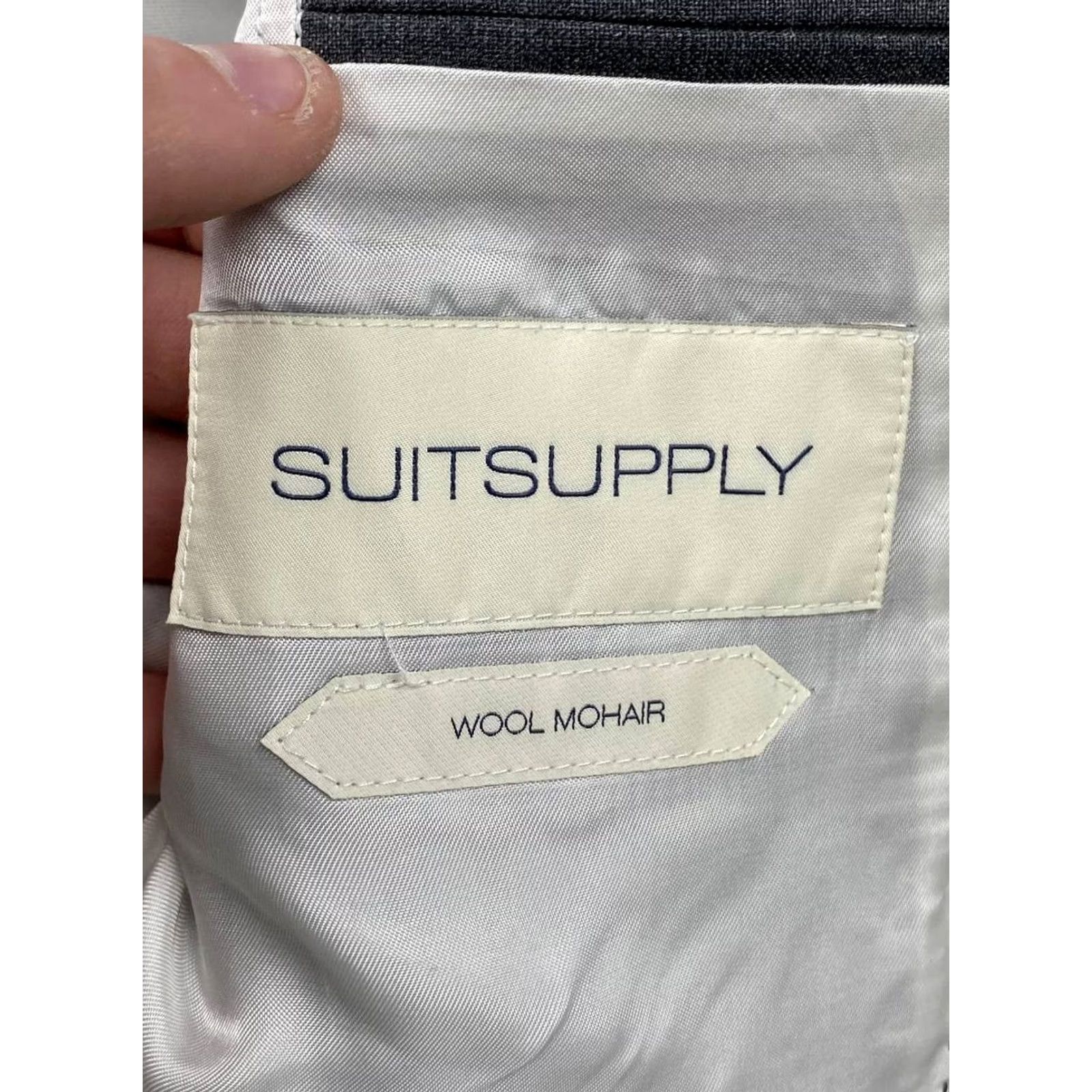 Suitsupply Suitsupply Blazer Men Size 48 Gray Single-Breasted Wool 2 Piece Jacket Coat Vintage No? (Note: If "Not Vintage" ensure no question marks) Size 48R - 4 Thumbnail