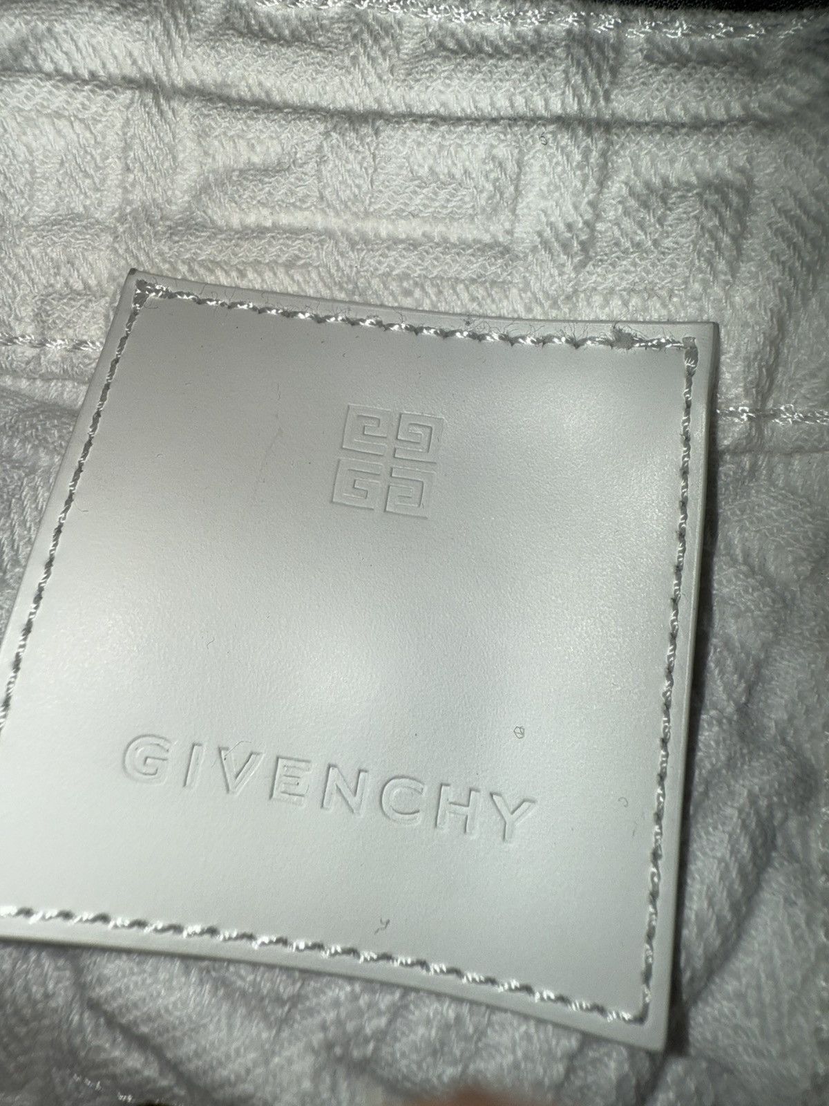 Givenchy Givenchy 4G Embossed straight leg denim white Size US 32 / EU 48 - 5 Thumbnail
