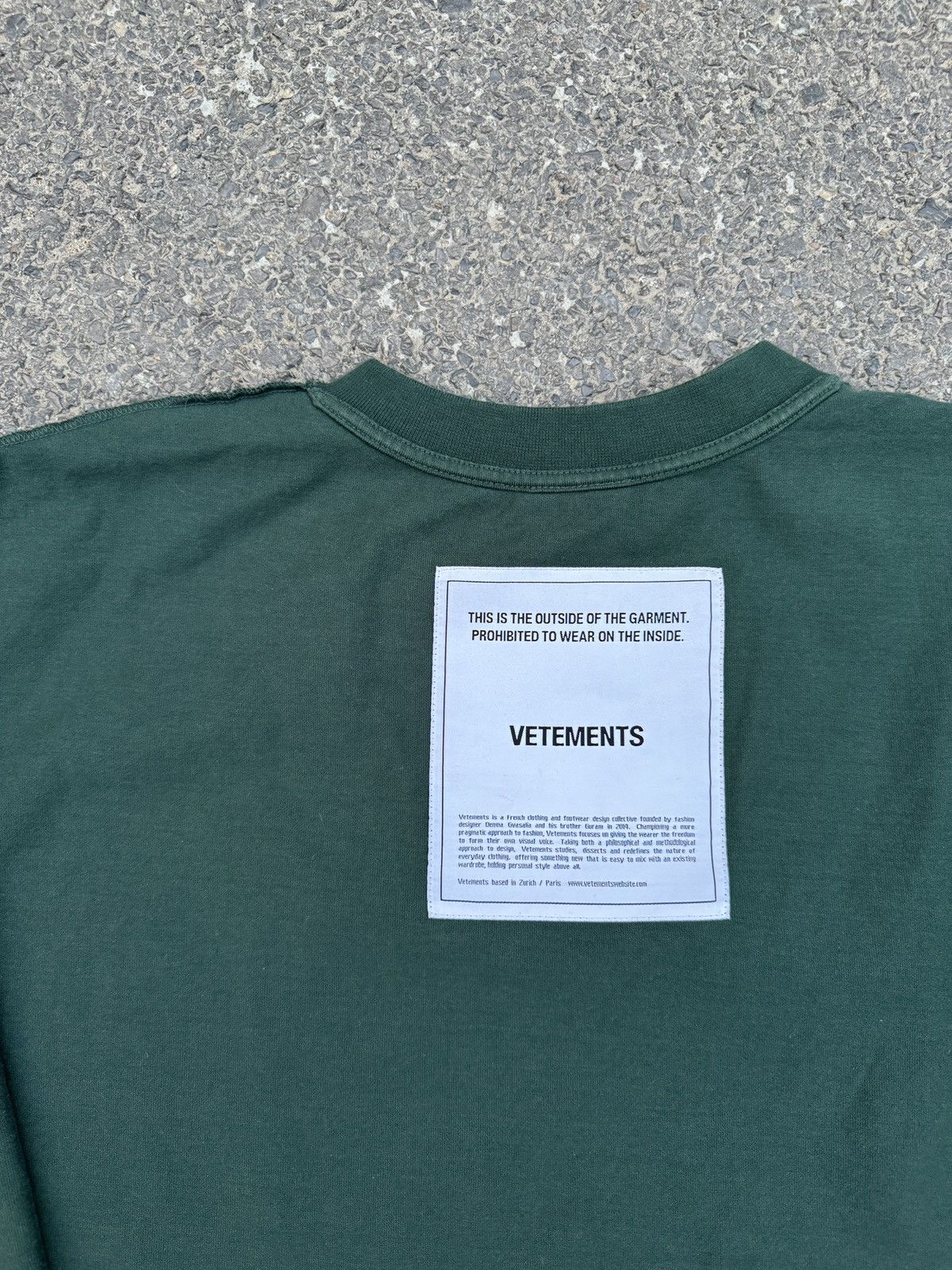 Vetements Vetements Inside Out Oversized Longsleeve designed by Demna Size US M / EU 48-50 / 2 - 3 Thumbnail