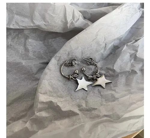 Japanese Brand Irregular star ring earrings Size ONE SIZE - 8 Thumbnail