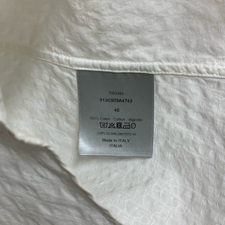 Dior Dior Short Sleeve Embossed Pattern Shirt-2506 Size L / US 10 / IT 46 - 3 Thumbnail
