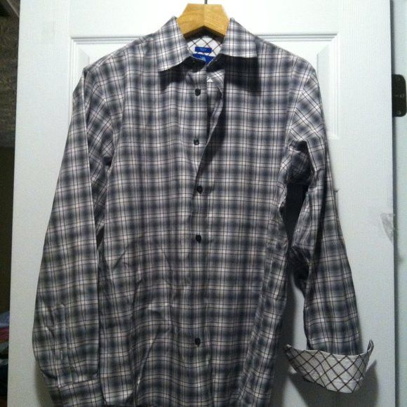 Egara EGARA MEN'S NEW 100%COTTON CASUAL SHIRT SLIM FIT SIZE: L Size US L / EU 52-54 / 3 - 2 Thumbnail