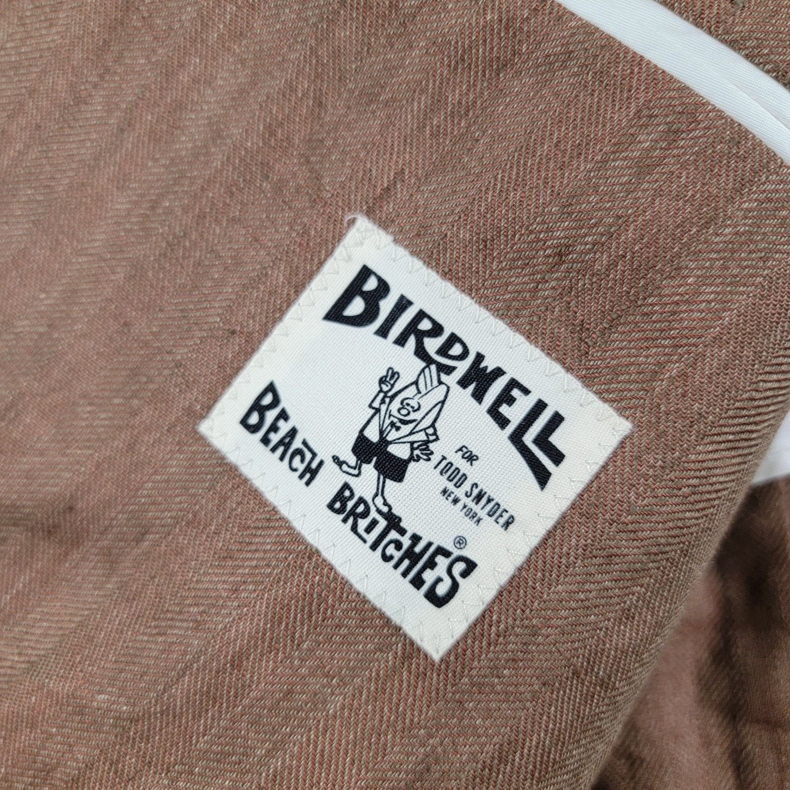 Todd Snyder Birdwell x Todd Snyder Linen Traveler Blazer size 40S Tan Size 40S - 11 Thumbnail