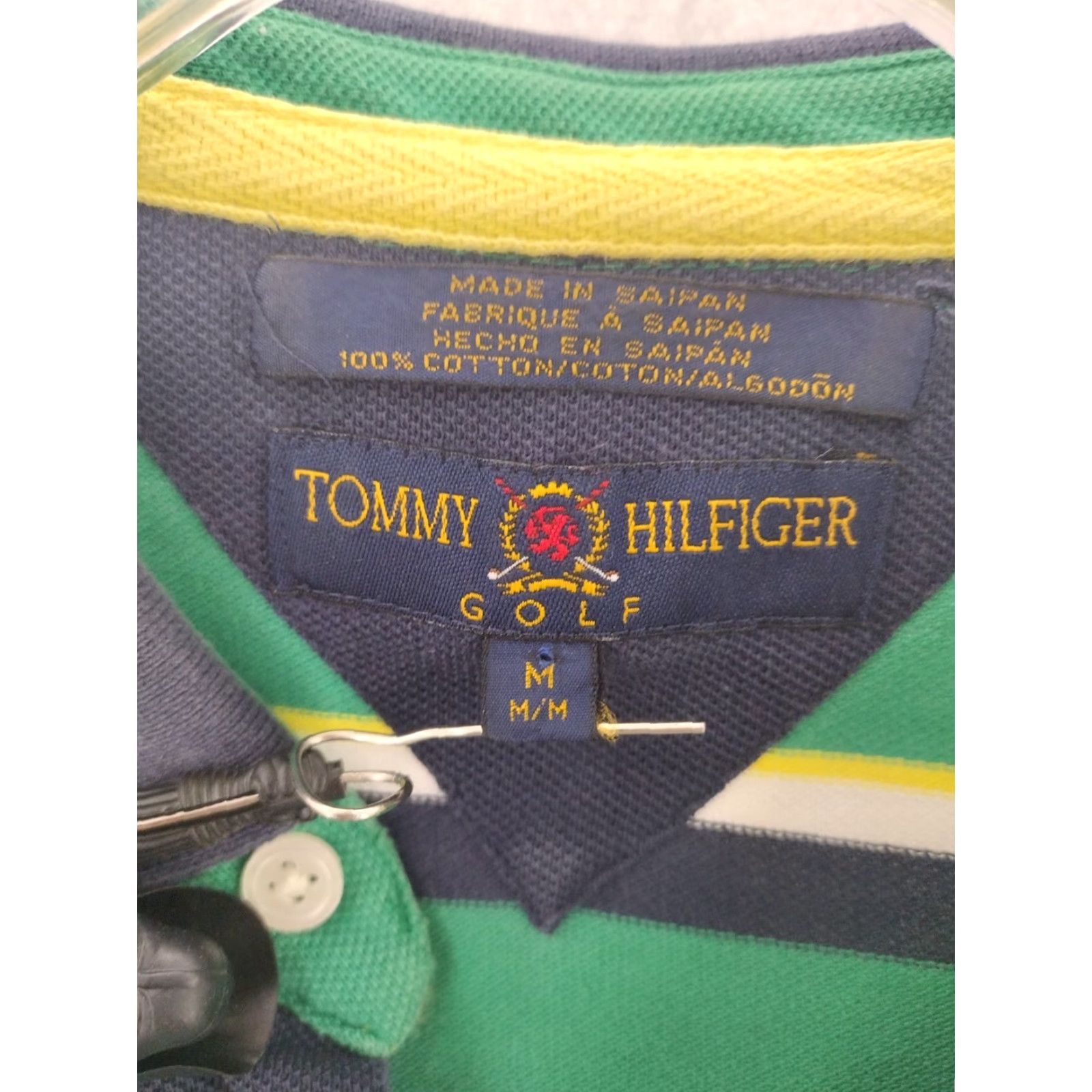 Tommy Hilfiger Tommy Hilfiger shirt Polo Mens Medium Masters Golf Striped Green 90s Tommy Jeans Size US M / EU 48-50 / 2 - 3 Thumbnail