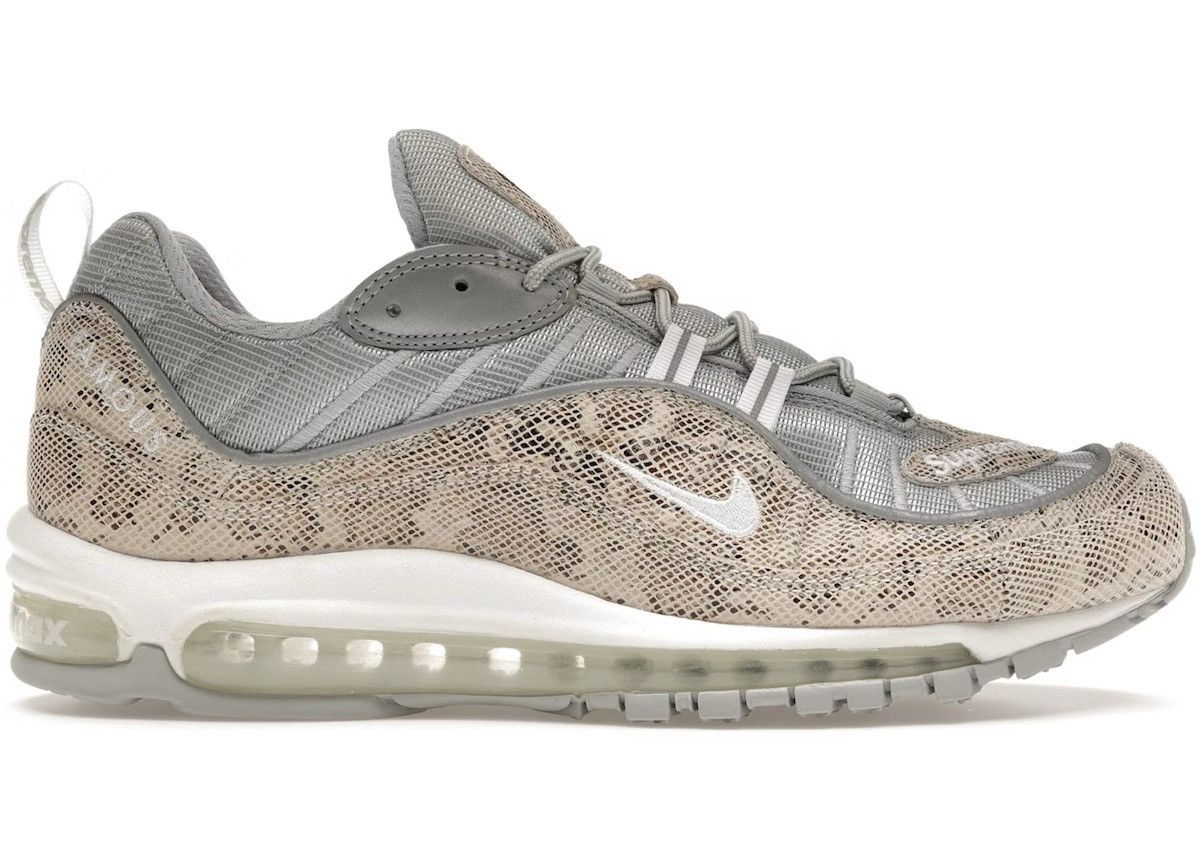 Nike × Supreme Supreme Nike Air Max 98 Snakeskin Sail/White 844694-100 9.5 Size US 9.5 / EU 42-43 - 9 Thumbnail