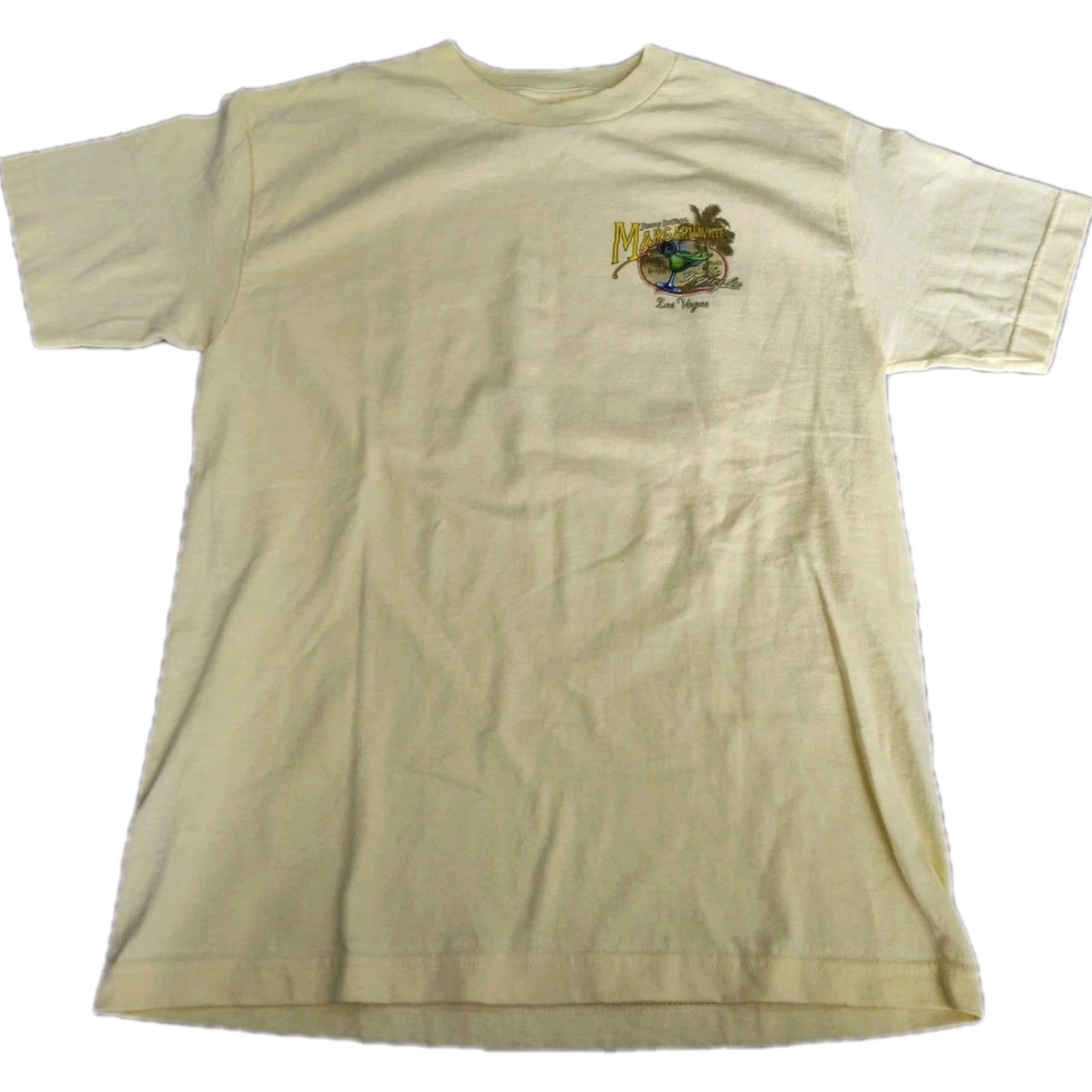 Vintage Vintage Jimmy Buffett Margaritaville 2002 Las Vegas Graphic T-Shirt Men M Yellow Beach Music Summer Size US M / EU 48-50 / 2 - 2 Thumbnail