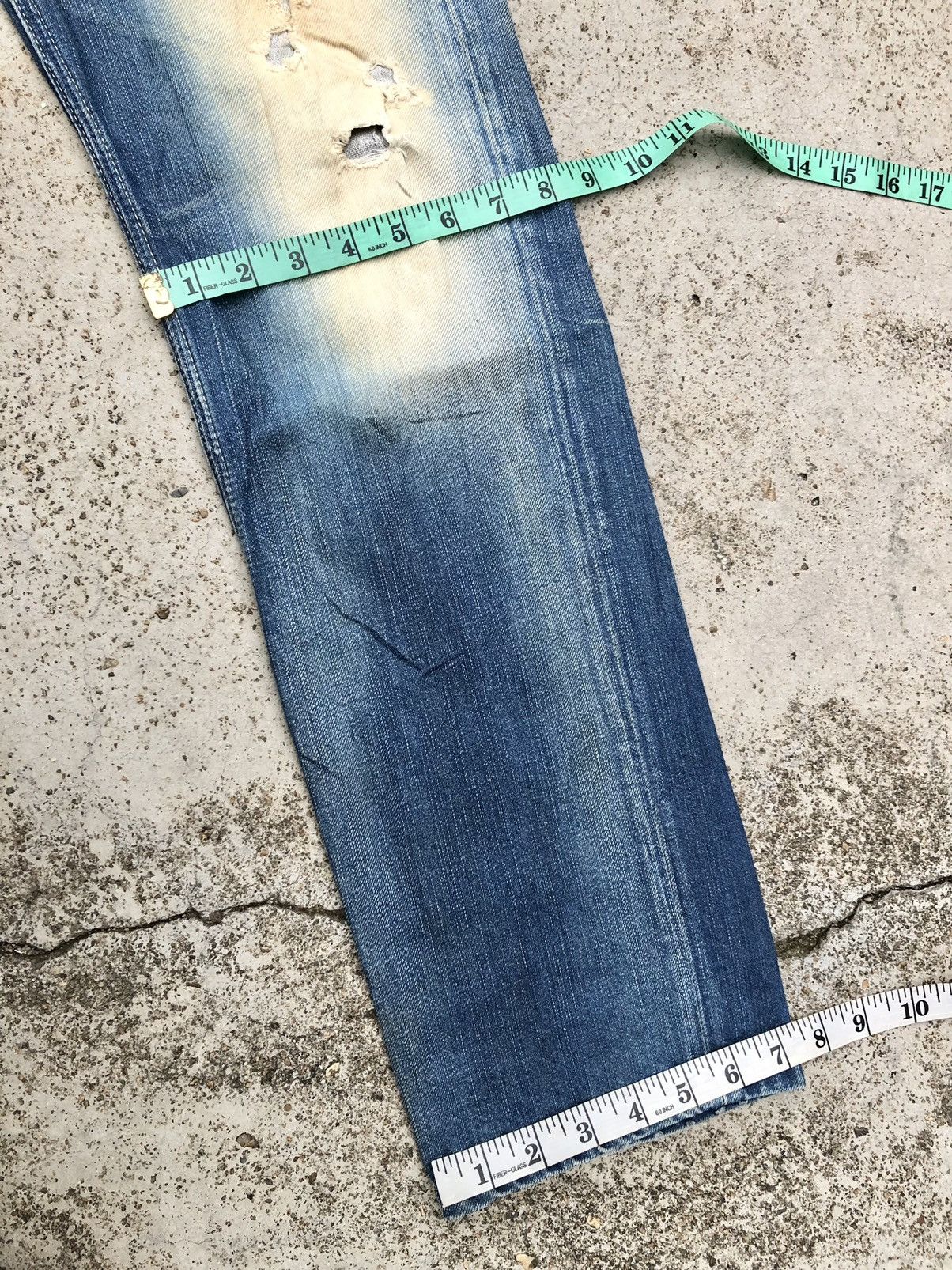 Pepe Jeans PEPE JEANS DISTRESSED WASHED BLUE DENIM Size US 31 - 10 Thumbnail