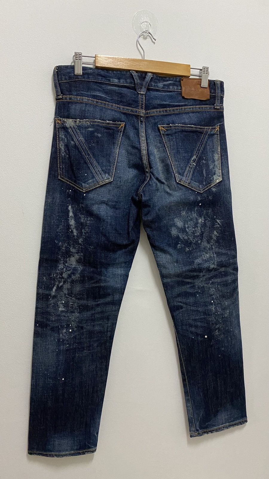 Vanquish Vanquish Distressed Denim Splatter Jeans Pants Size US 32 / EU 48 - 5 Thumbnail