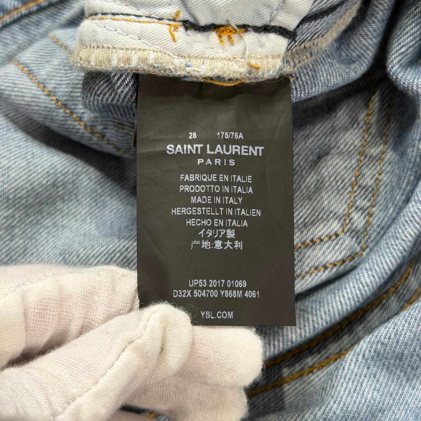 Saint Laurent Paris Saint Laurent Distressed D02 Jeans Size US 28 / EU 44 - 5 Thumbnail