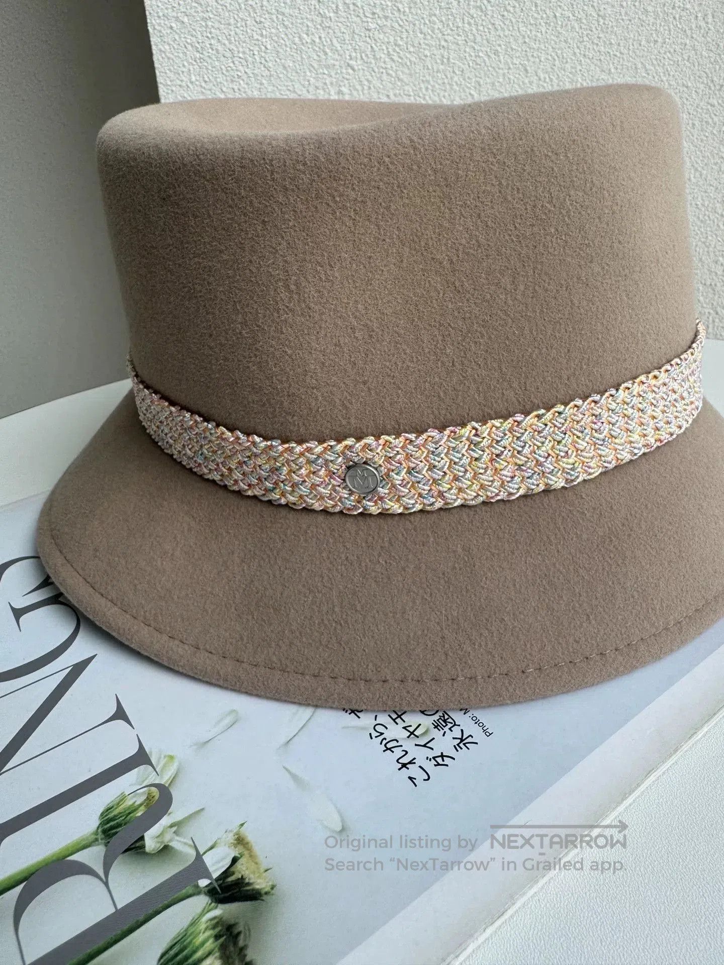Maison Michel Maison Michel Beige Hat M. Size ONE SIZE - 2 Thumbnail