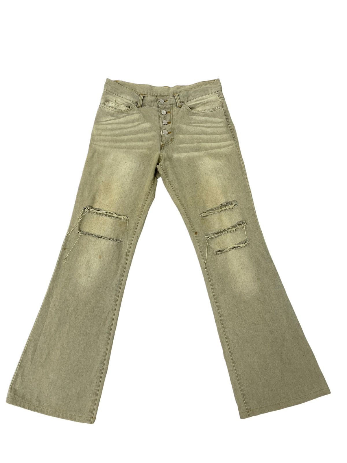 00s y2k 外せ tornado mart durty flare pants L 