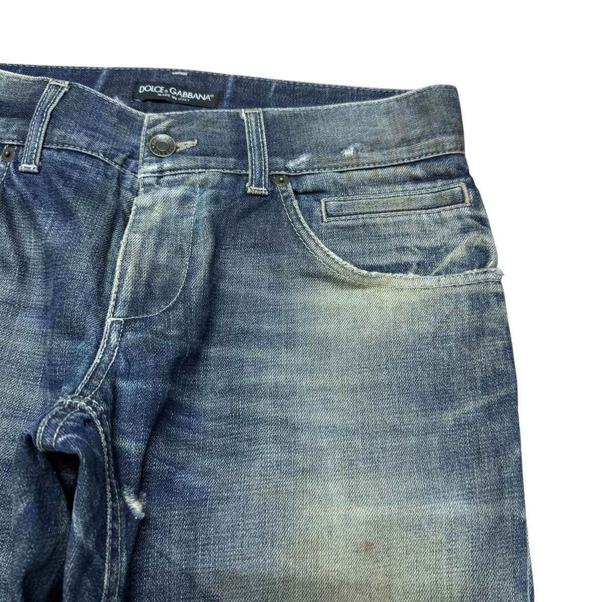 Dolce & Gabbana Vintage Dolce & Gabbana Damage Jeans Size US 30 / EU 46 - 3 Thumbnail