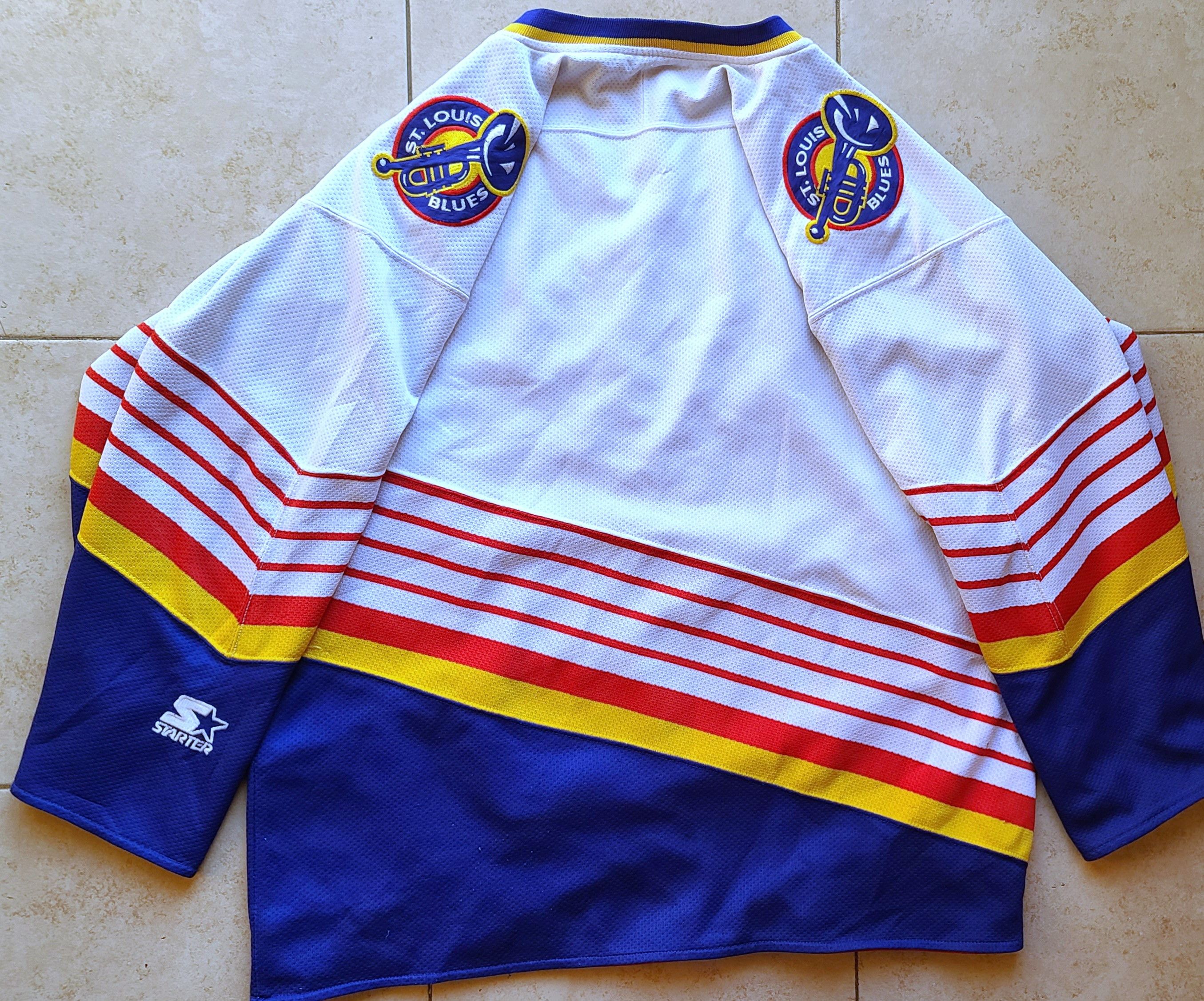 Starter St Louis Blues 90s STARTER jersey REVERSIBLE NHL hockey Size US L / EU 52-54 / 3 - 9 Thumbnail