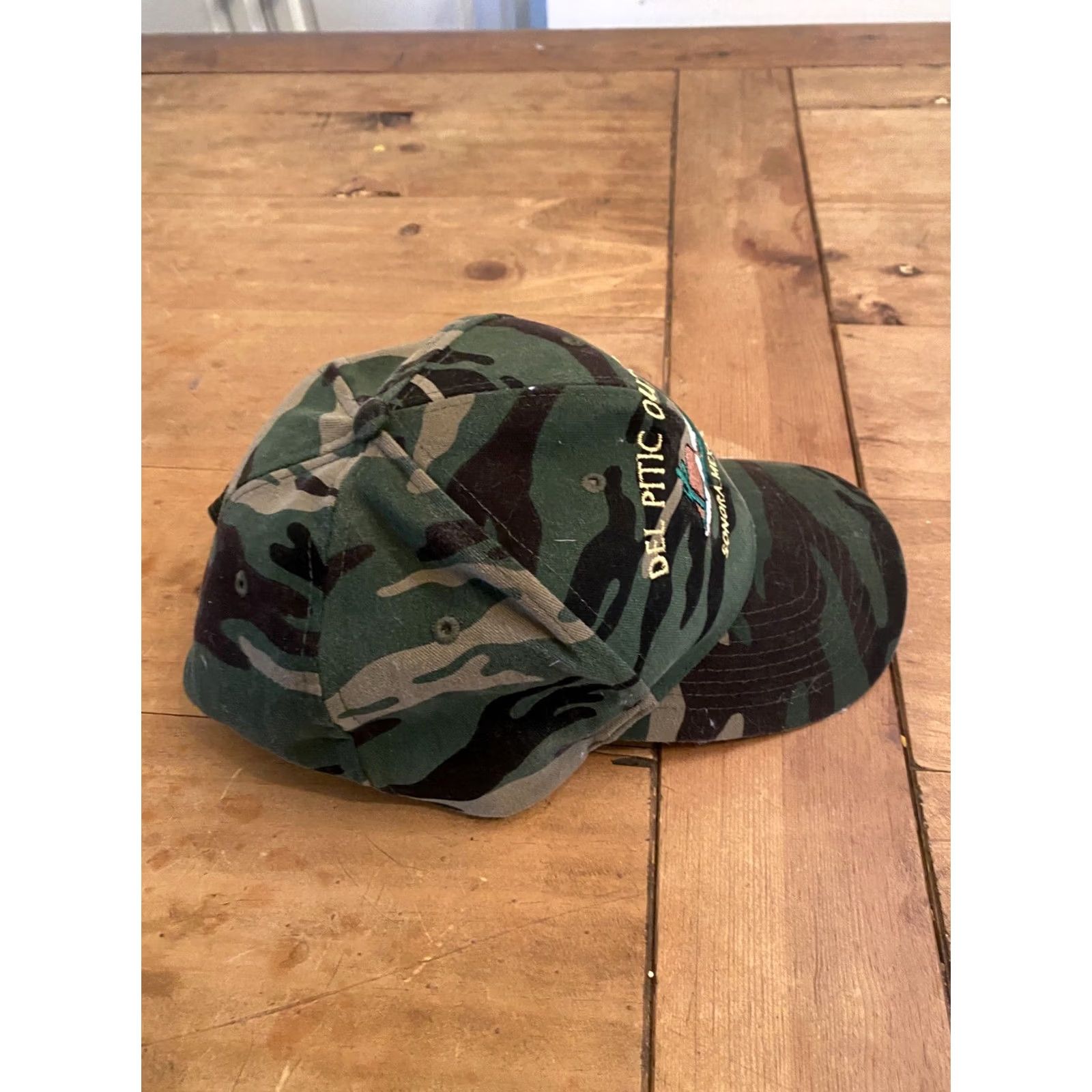 Vintage VINTAGE Del Pitic Outfitters Sonora Mexico Camouflage SnapBack Hat Hunting Mens Size ONE SIZE - 3 Thumbnail