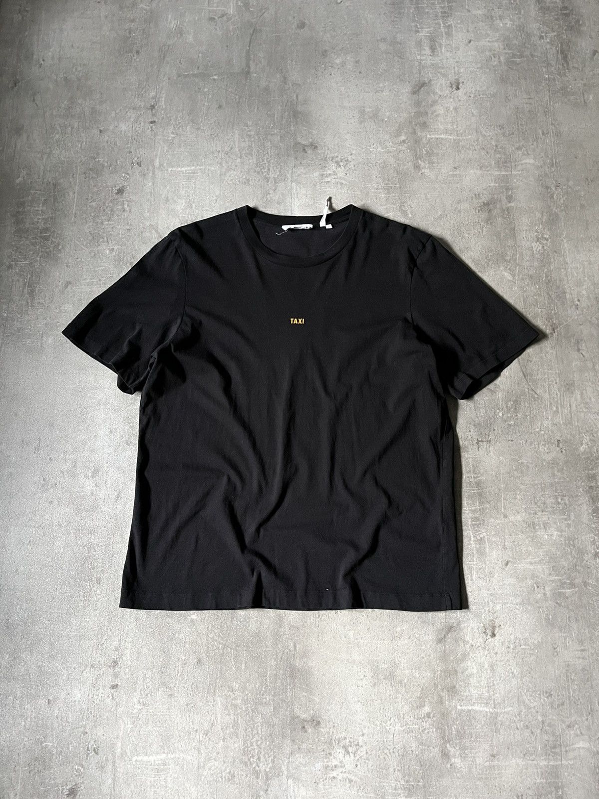 【美品】HELMUT LANG 限定TAXI コレクション Tシャツ ブラック Helmut Lang - Taxi London Logo-Print Cotton-Jersey T-shirt
