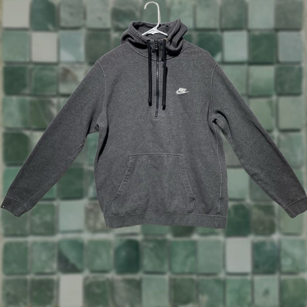 Nike Nike Hoodie Full Zip Heavyweight Fleece Hooded Men's L Gray Size US L / EU 52-54 / 3 - 1 Thumbnail