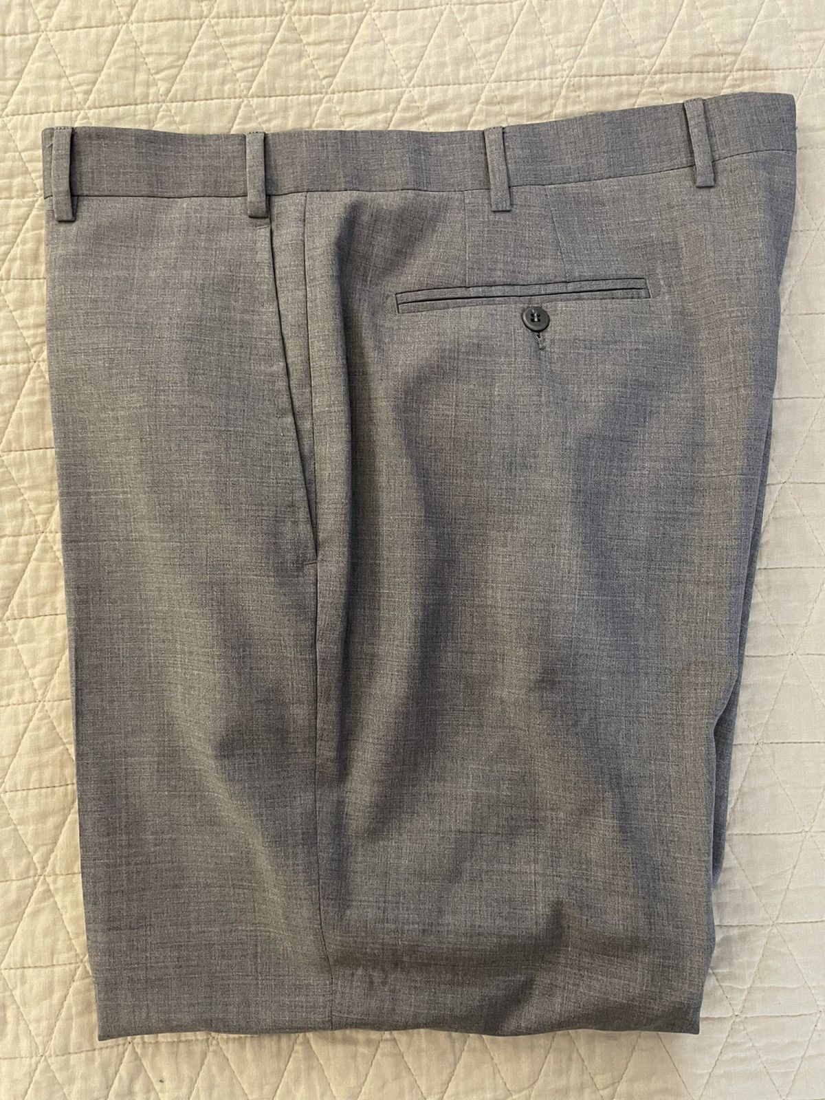 Zanella 'Todd' Super 120's Wool Serge Tropical Weight Trouser Size 38R - 4 Thumbnail