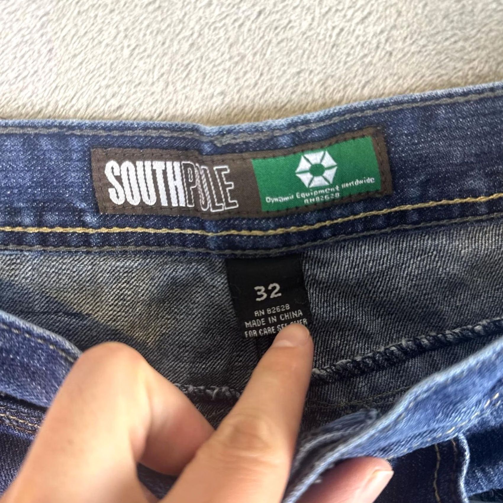 Southpole Vintage Southpole Y2K Green Tab Baggy Skater Jeans Men’s 32 Blue Denim Size US 32 / EU 48 - 3 Thumbnail